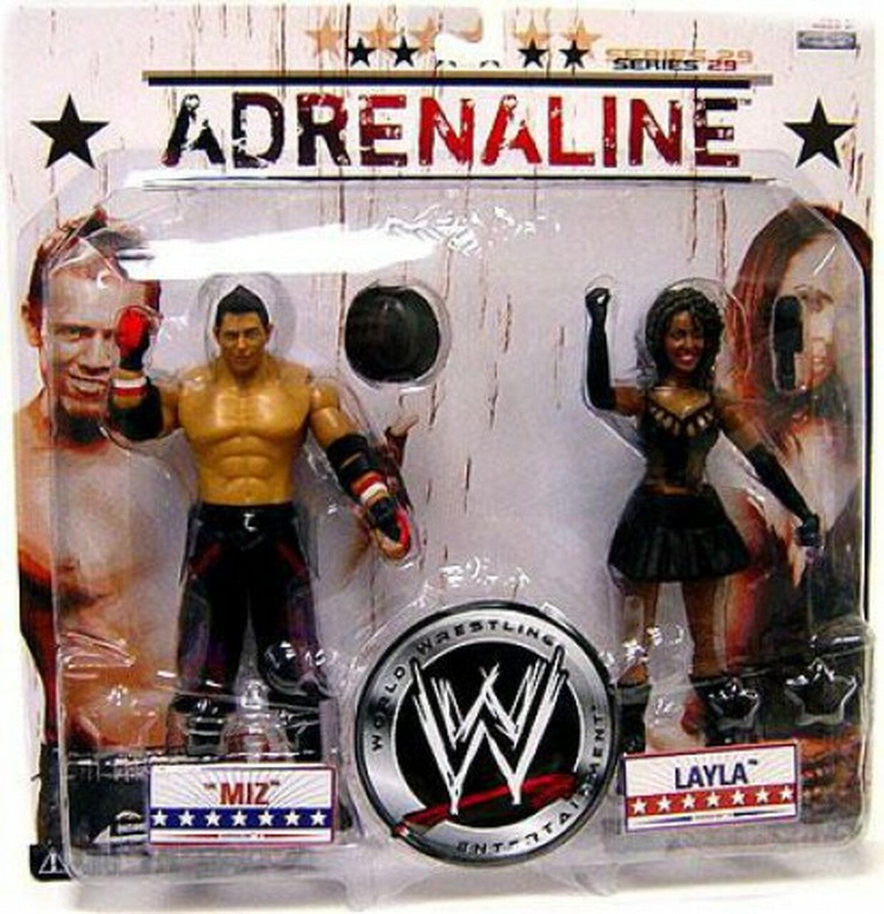 2008 WWE Jakks Pacific Adrenaline Series 29 The Miz & Layla