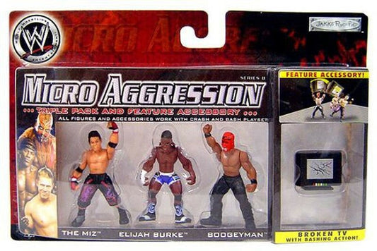 2008 WWE Jakks Pacific Micro Aggression Series 8 The Miz, Elijah Burke & Boogeyman