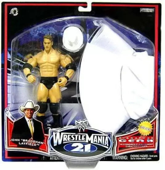 2005 WWE Jakks Pacific Ruthless Aggression WrestleMania 21 Signature Gear Series 2 John "Bradshaw" Layfield