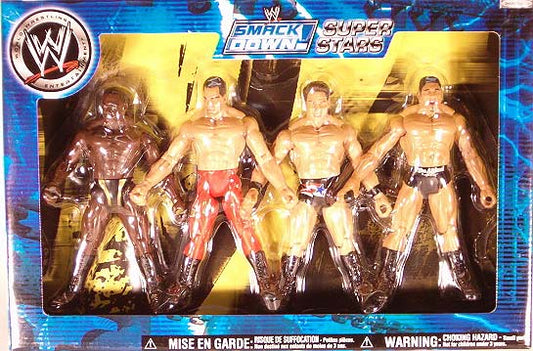 WWF Jakks Pacific Titantron Live Toys 'R' Us Exclusive "SmackDown Superstars" Box Set: Orlando Jordan, Chris Benoit, John "Bradshaw" Layfield & Batista