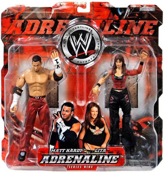 2004 WWE Jakks Pacific Adrenaline Series 9 Matt Hardy & Lita