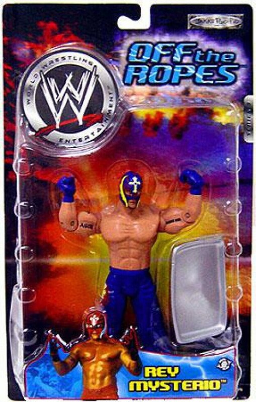 2003 WWE Jakks Pacific Ruthless Aggression Off the Ropes Series 3 Rey Mysterio