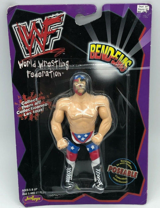 1998 WWF Just Toys Bend-Ems Canadian Series 7 Patriot