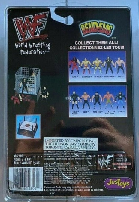 1999 WWF Just Toys Bend-Ems Canadian Champions Undertaker