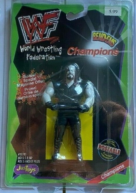 1999 WWF Just Toys Bend-Ems Canadian Champions Undertaker