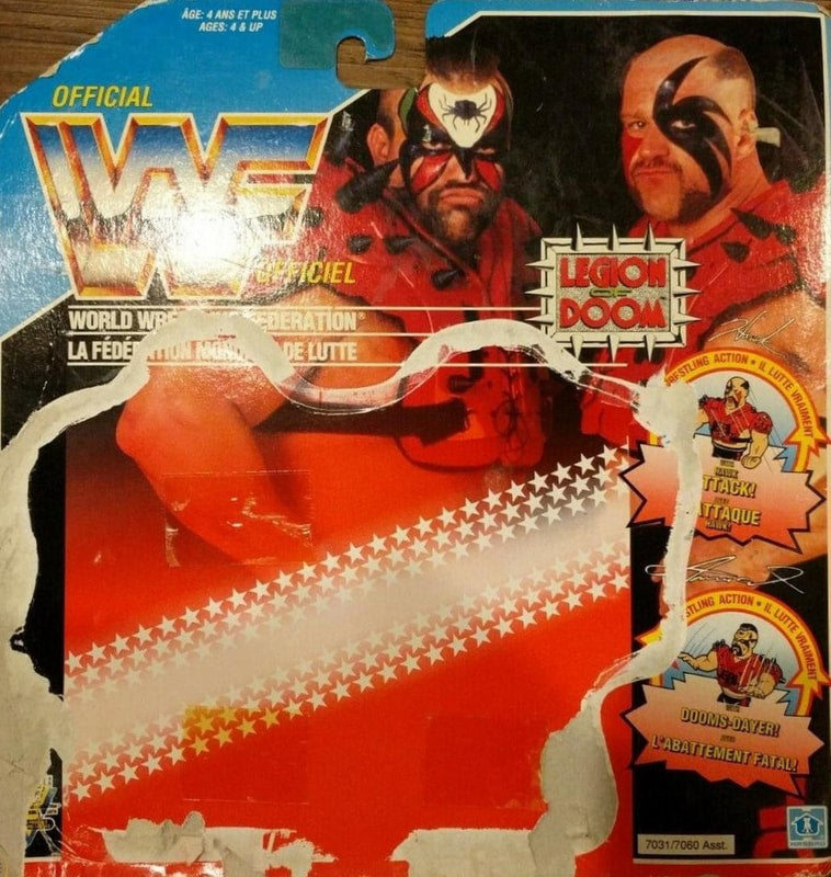 1992 WWF Hasbro Series 4 Legion of Doom: Hawk with Hawk Attack! & Animal with Dooms-Dayer!