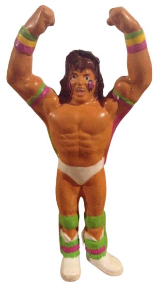 1990 WWF Applause Mini Figures Ultimate Warrior [With White Trunks]