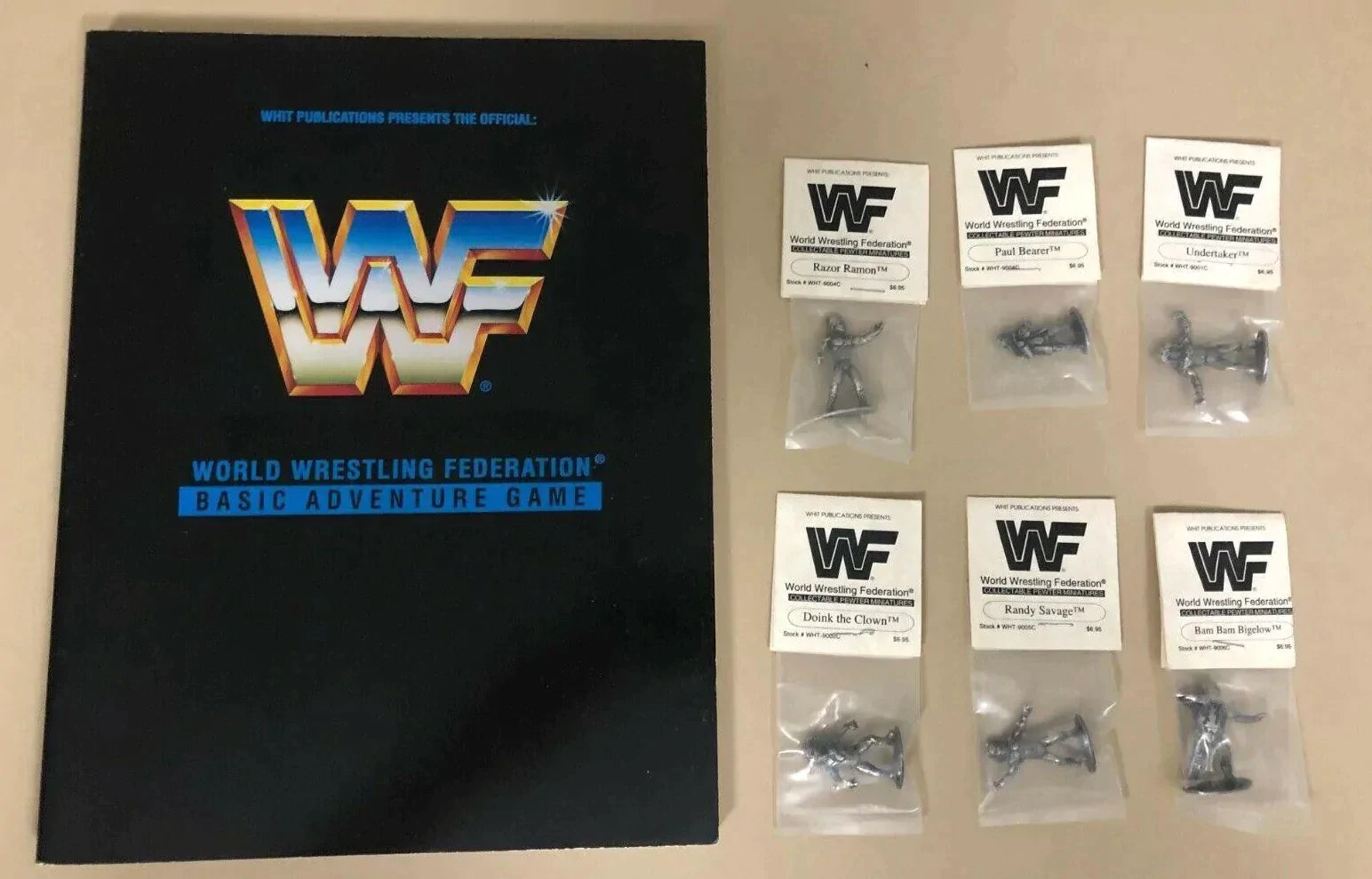 Wwf Magazine Razor Ramon 1993 WWF Whit Publications Collectable Pewter Miniature Razor Ramon ...