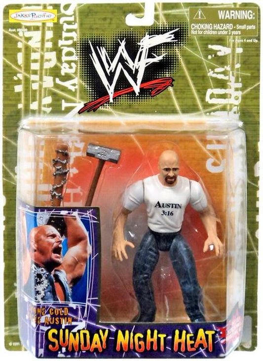 1999 WWF Jakks Pacific Sunday Night Heat Stone Cold Steve Austin [Exclusive]