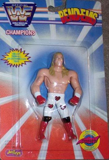 WWF Just Toys Bend-Ems Canadian Champions Shawn Michaels