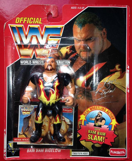 1995 WWF Funskool Bam Bam Bigelow with Bam Bam Slam!