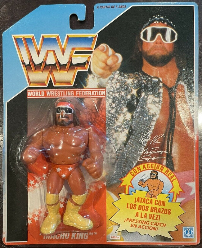1990 WWF Hasbro Series 1 "Macho Man" Randy Savage with Elbow Smash!
