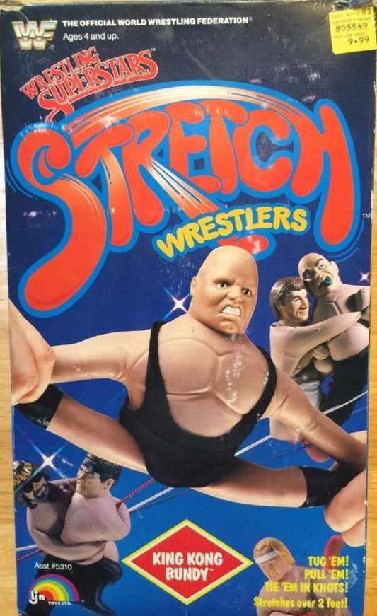1987 WWF LJN Wrestling Superstars Stretch Wrestlers King Kong Bundy [With Red Boots]