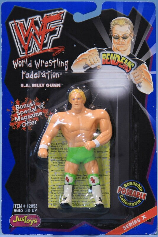 1998 WWF Just Toys Bend-Ems Series 10 B.A. Billy Gunn – Wrestling ...