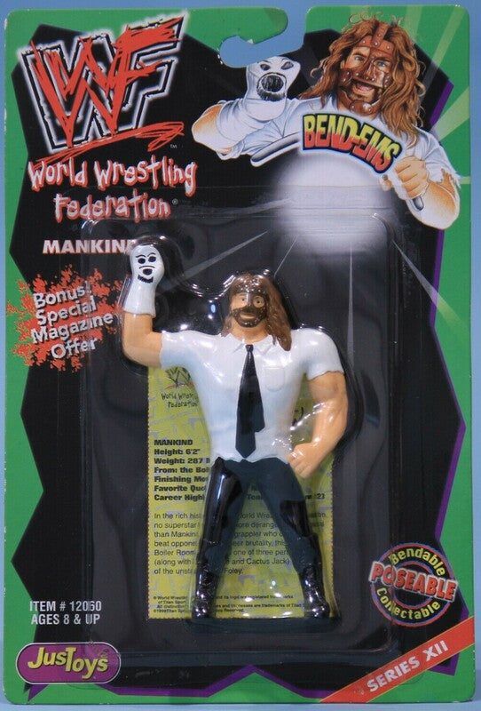 1999 WWF Just Toys Bend-Ems Series 12 Mankind