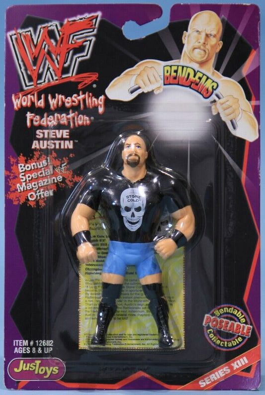 2000 WWF Just Toys Bend-Ems Series 13 Steve Austin