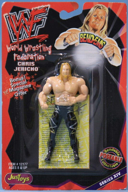 2000 WWF Just Toys Bend-Ems Series 14 Chris Jericho