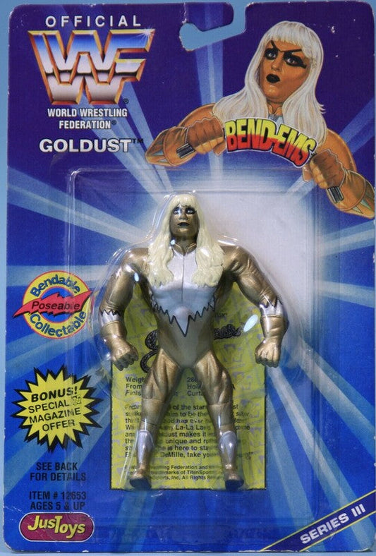 1996 WWF Just Toys Bend-Ems Series 3 Goldust