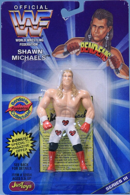 1996 WWF Just Toys Bend-Ems Series 3 Shawn Michaels