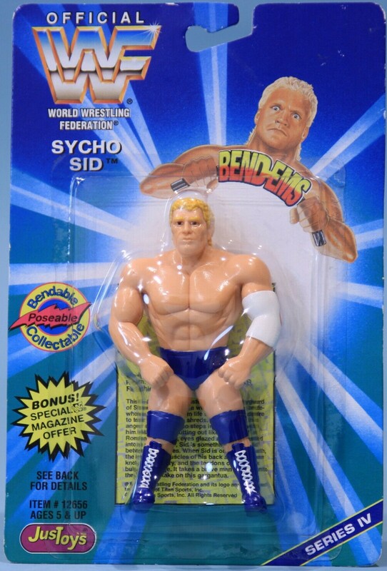 1996 WWF Just Toys Bend-Ems Series 4 Sycho Sid – Wrestling Figure Database