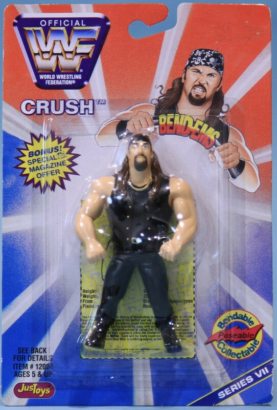 1997 WWF Just Toys Bend-Ems Series 7 Crush