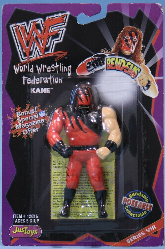 1998 WWF Just Toys Bend-Ems Series 8 Kane