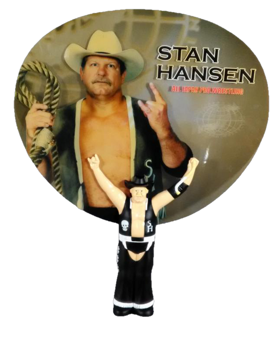 2000 AJPW Stan Hansen Paper Fan Figure