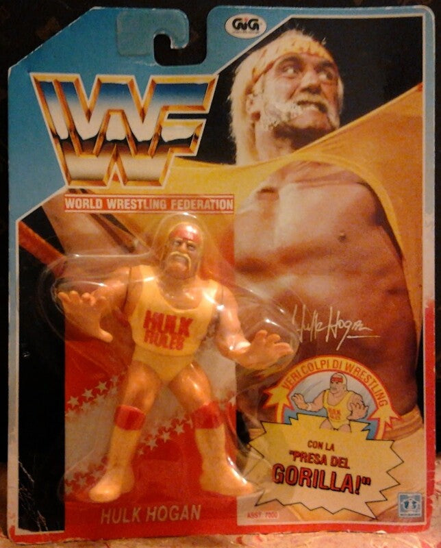 1990 WWF Hasbro Series 1 Hulk Hogan with Gorilla Press Slam!