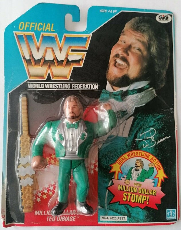 1991 WWF Hasbro Series 2 Million Dollar Man Ted DiBiase with Million Dollar Stomp!