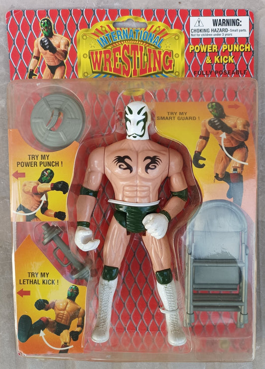 2000 Hinstar International Wrestling Bootleg/Knockoff Power Punch & Kick Wrestler