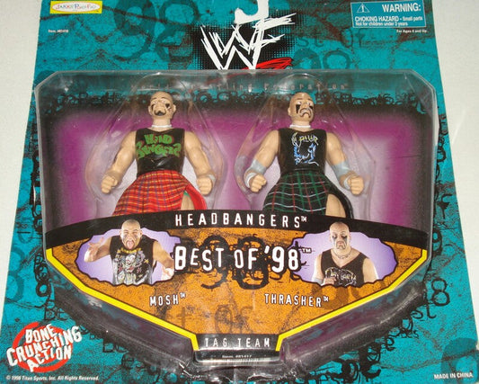 1998 WWF Jakks Pacific Best of 1998 Headbangers: Mosh & Thrasher [Exclusive]